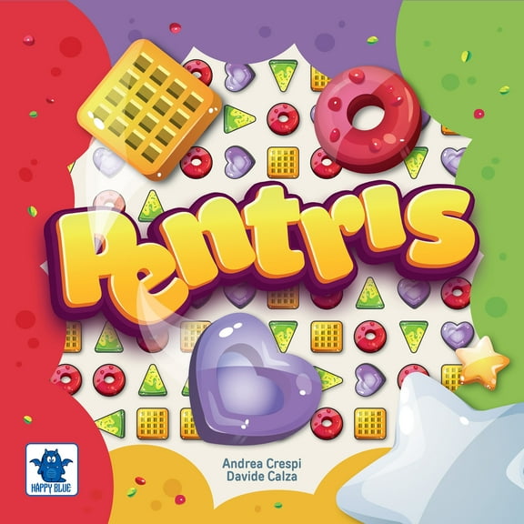Pendragon Game Studio: Pentris - Abstract Strategy Board Game, Puzzle Real-Time Game, Treats Theme Piece Laying, Family Ages 8 , 2-4 Players, 30 Min