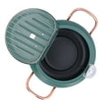 thumbnail image 3 of Deep Fryer Pot, Japanese Tempura Cast Iron Deep Fryer with  and Oil Drip Drainer Rack Multipurpose Double Handles Frying Pot for Kitchen French Fries Fish Chicken, 3 of 8