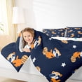 thumbnail image 5 of Manfei Teens Cartoon Raccoon Full Size Comforter Sets for Teen, Galaxy Stars Print Bedding Comforter Set, Kawaii Animal Reversible Bedding Sets, Lightweight Room Decor, 3pcs, 5 of 9
