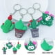 thumbnail image 5 of 4 llaveros con forma de cactus para bolso, accesorio para llave de coche (estilo aleatorio), 5 of 7
