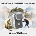thumbnail image 5 of YADA BEON Dash Cam Body Cam 2-in-1, 1080p Day or Night, Front Interior Body Cam Triple Use, App Compatible Wireless Video Access - White, BEONWH, 5 of 13