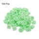 thumbnail image 3 of Uxcell 100Pcs 1.5cm Mini Rosas de Cinta para Manualidades Flores de Tela Artificial, Verde Claro, 3 of 5