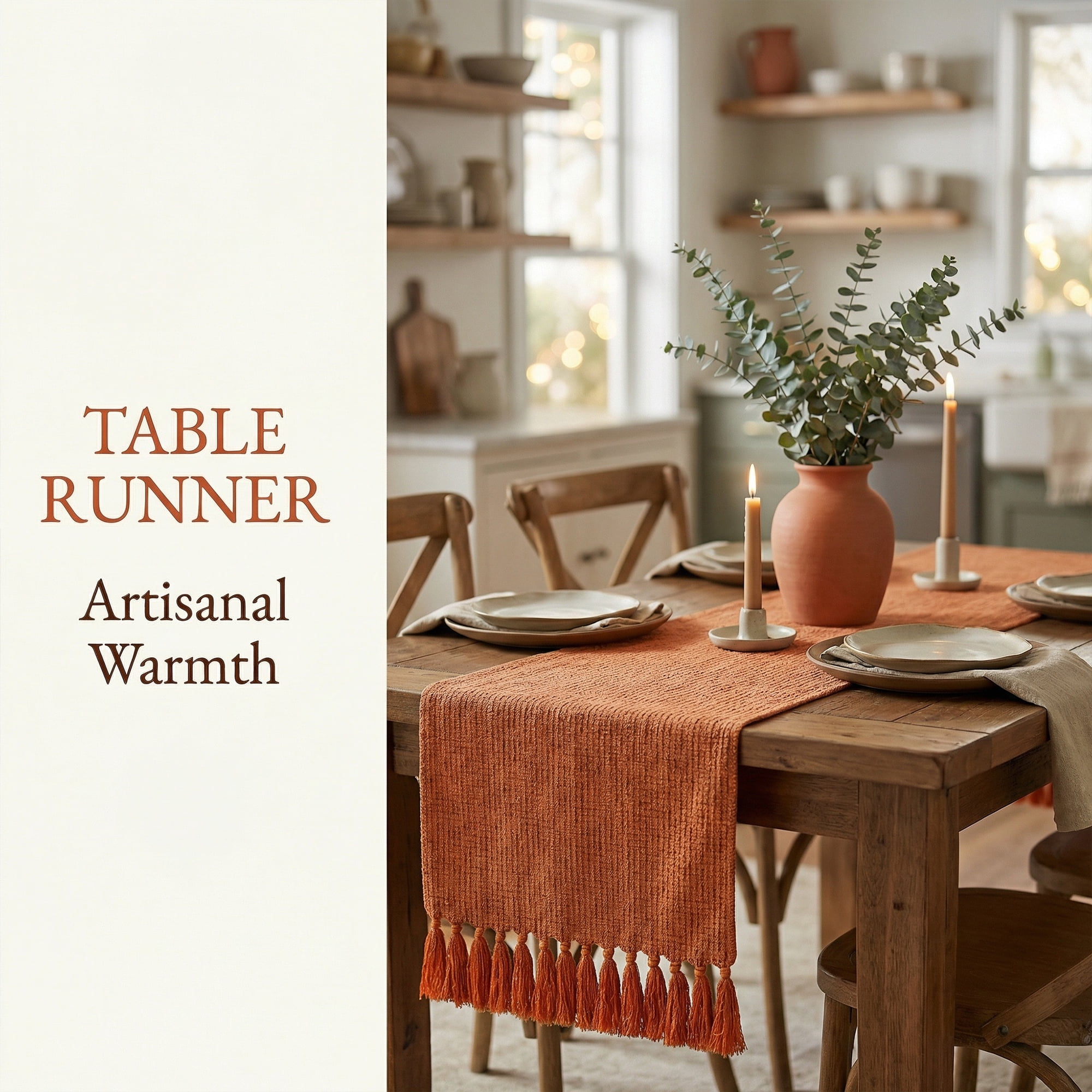 Unique Bargains Washable Polyester Table Runner for Birthday Decorations Orange 13"x94.5"