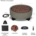 thumbnail image 5 of Real Flame Idledale 40" Round Concrete Propane Fire Pit in Glacier Gray, 5 of 7