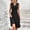 *Black, variant on ClodeEU Women's V Neck Sleeveless Midi Dress with Cross Waist Pleated,Elegant Solid Color Casual Dress Wine,Womens Plus S