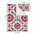 thumbnail image 5 of Red and Blue Pioneer Flower Modern Art Geometric Duvet Cover and Pillowcase Set for Single Bedding, Bedroom Accessories for Kids Teens, 5 of 5
