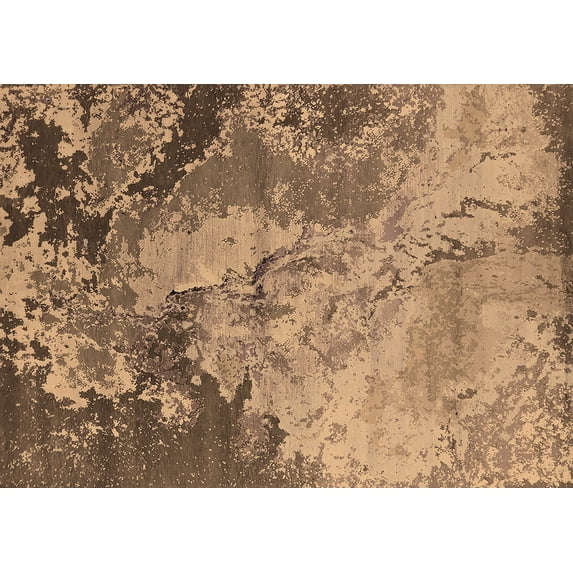 Ahgly Company Indoor Rectangle Oriental Brown Industrial Area Rugs, 7' x 10'