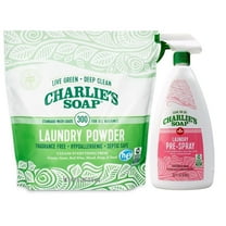 Charlie's Soap Pre Spray 32 oz & Laundry Powder (300 load)