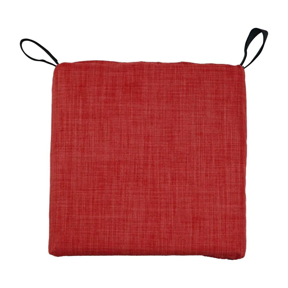 Blazing Needles Set of 4 Outdoor Chair Cushions, Paprika