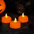 thumbnail image 2 of 12pcs Halloween Calabaza Luces LED Calabaza Decoración de Halloween Batería Desarrollado, 2 of 6