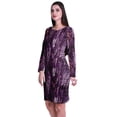 thumbnail image 4 of Moomaya Womens Full Sleeve Printed Midi Length Printed Bodycon Dress, 4 of 7