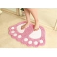 thumbnail image 2 of TOPCHANCES Non Slip Bath Toilet Mat Cute Big Feet Bathroom Shower Rugs Shaggy Carpet Absorbent Doormat Floor Mat Living Room Sofa Cushion Foot Pad Rug, 2 of 6
