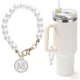 thumbnail image 1 of Abalorio de letra para taza Stanley, cadena de perlas, accesorios para asa de botella de agua, decoraciones de identificación con nombre inicial personalizado, 1 of 6