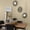 Sunburst- Black-15.7 in, variant on Sunburst- Black, 15.7 in. Metal Round Wall Sculpture Mirror 3-Pack for Living Room Bedroom Bathroom Dining