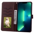 thumbnail image 4 of Dteck iPhone XS/X Solid Color Wallet Case,PU Premium Leather Flip Kickstand Ultra-Slim Cover for iPhone XS/X 5.8 inch,Coffee, 4 of 6