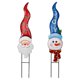 thumbnail image 4 of Letreros navideños para jardín al aire libre con diseño de muñeco de nieve y Papá Noel con estacas decorativas, 4 of 5