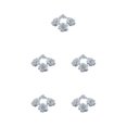 thumbnail image 2 of Redempat 50pcs/set Realistic Appearance Fabric For Natural Looking Clothing Birthday Multiple Colors Available Wide Application Silver 4.5cm 5Set, 2 of 6