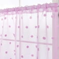 thumbnail image 2 of CUH 1pc Slot Top Sheer Short Window Door Curtain Tulle Half Window Drape Voile Cafe Tier Kitchen Valance Bathroom Scarf Purple W:39"x L:28", 2 of 6