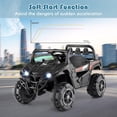 thumbnail image 5 of OLAKIDS 12V Ride on UTV, Battery Powered Off-Road Kids Electric Vehicles with Remote Control, Music, Horn, MP3, Lights, 3 Speeds, Soft Start, Ride on Truck for 3+ Boys Girls, 5 of 10