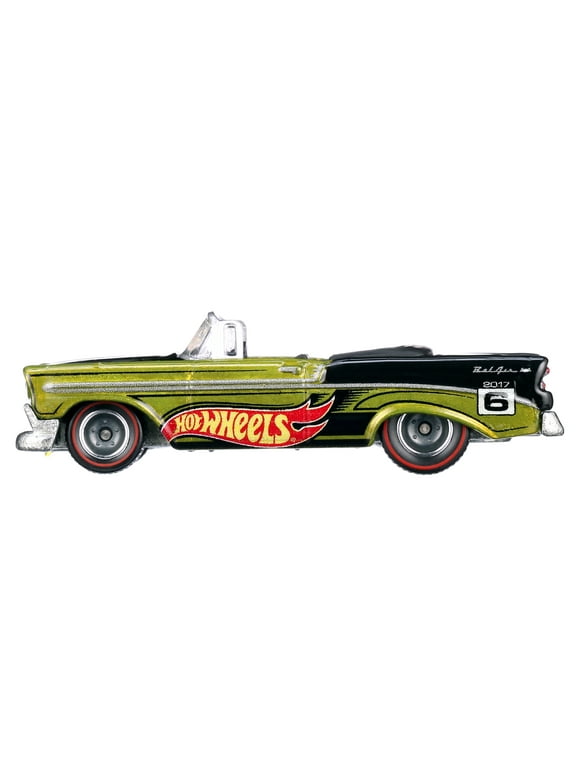 Hot Wheels '56 Chevy Convertible, 1:64 Scale Die-Cast Collectible Toy Car with Authentic Deco