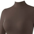 thumbnail image 4 of Roncen Womens Slim Fitted Mock Turtleneck Tops Long Sleeve Lightweight Base Layer Shirts, 4 of 5