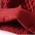 thumbnail image 5 of Babcutegg Big and Tall Mens Cable Knit Sweater Crew Neck Long Sleeve Loose Fit Warm Casual Comfy Sweaters Size 3XL, 5 of 7