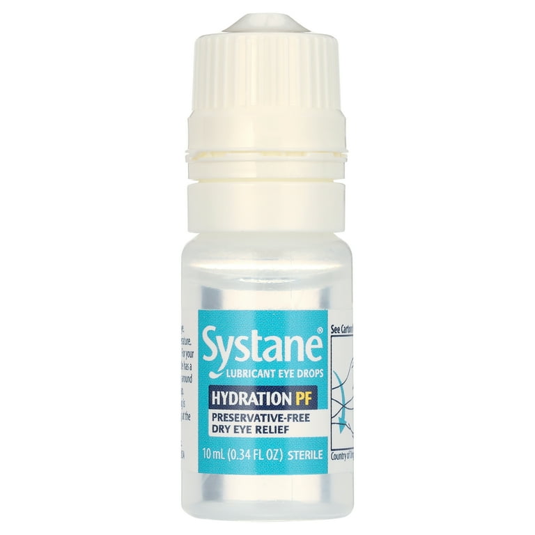 Systane Hydration Preservative Free Liquid Dry Eye Drops for Daily Use 10 ml