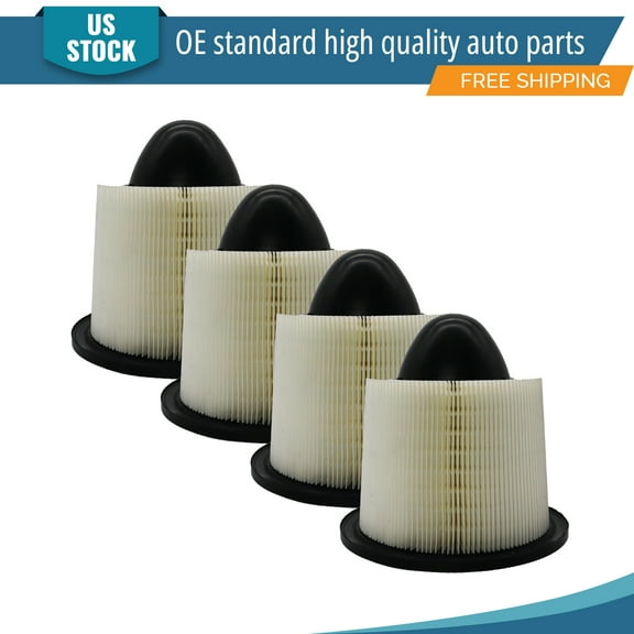 YXPCARS 4PCS Front Engine Air Filter for Ford E-150 E-250 F-150 Lincoln Navigator, New Air Filter Replacement (CA8039)