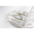 thumbnail image 5 of Sterling Silver Rainbow Moonstone Necklace Pendant Smooth Simple Oval Bezel Set Designed for Adult Women, 5 of 5