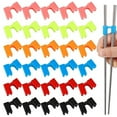 thumbnail image 2 of OIUR Reusable Chopsticks Helpers Training Aid Easy to Install Adjustable Non-Slip Chopstick Hinges Connector for Kids, 2 of 7