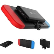 10000mAh Power Bank W/ Detachable Back Mount Portable Backup Extended Battery Backup Charger Case for Nintendo Switch