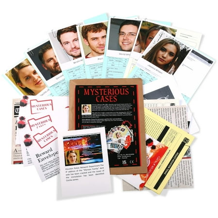 Unsolved Murder Mystery Game Mysterious Case Files Investigation Detective Clues/Evidence, 1 or More Players Ages 14 and Up