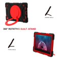 thumbnail image 5 of Dteck Case for Samsung Galaxy Tab A8 10.5 Inch 2022,Shockproof Cover with 360 Rotating Handle Kickstand Shoulder Strap Heavy Duty Case for Samsung Galaxy Tab A8 10.5" X200/X205/X207,Black/Red, 5 of 9