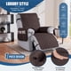 thumbnail image 3 of Funda para muebles TAOCOCO, sillón reclinable impermeable, 63 cm, color chocolate, 3 of 8