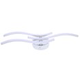 thumbnail image 2 of Luz colgante Irfora 3 ramas L-ED Waved Light White 18W Lámpara de techo de aluminio para dormitorio Lámpara de decoración de sala de estar Irfora Luz colgante, 2 of 2