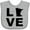 AC-Heather Grey, variant on Inktastic Love Minnesota Boys or Girls Baby Bib