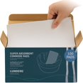 thumbnail image 1 of Lunderg Super Absorbent Commode Pads - Medical Grade Value Pack 100 Count - for Bedside Commode Liners Disposable, Adult Commode Chair, Portable Toilet Bags or Camping - Make Life so Much Easier, 1 of 15