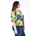 thumbnail image 2 of Blusa Con Moño Roman Fashion Tallas Extras 1832 Multicolor 36, 2 of 7