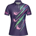 thumbnail image 2 of Lotusprinthandmade Personalized Name Golf Friends Women Polo (Lightweight) S-5XL Multicolor (5XL), 2 of 6