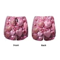 thumbnail image 3 of KLL Pink Glitter Heart Candy Pattern Shorts Women,Athletic Shorts High Waisted Running Shorts Pocket Sporty Short Gym Elastic Workout Shorts-Medium, 3 of 7