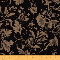 Homewish Vintage Country Floral Fabric by the Yard 1 Yard,Natural Botanical Home Decor Fabric by the Yard,Country Flower Sewing Fabric For Children,Super Cozy Room Decor