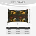 thumbnail image 4 of Naloa Monochrome Excavators Pillowcase, Cool Pillowcase, Lightweight, Breathable, Skin Friendly Pillowcase, Hidden Zipper (No pillow core)-16"x24", 4 of 6