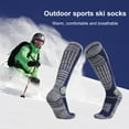 thumbnail image 3 of Yirtree 4 Pairs Ski Socks Knee High Winter Cold Weather Thermal Performance Snowboard Skiing Hiking Socks for Men Women, 3 of 8