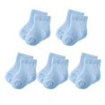 thumbnail image 2 of 5 Pairs Sets 0-6M Baby Cute Blue Socks6M Gong Bohan LED, 2 of 2