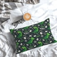 thumbnail image 7 of KLL Dinosaur and Bone Pillow Covers Envelope Closure,Super Soft and Cozy Fuzzy Fleece Pillow Case Cover 14"x20", 7 of 7