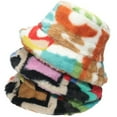 thumbnail image 2 of Bangcool Bucket Hat Fluffy Fashion Faux Fur Warm Fisherman Cap Bucket Cap for Children, 2 of 6