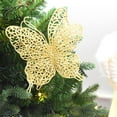 thumbnail image 3 of AMERTEER 12Pcs/Set Widget Decor Hollow Out Simulation PVC Creative Merry Christmas Butterfly Ornament for Home, 3 of 9