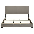 thumbnail image 4 of Dorian Fabric Upholstered California King Panel Bed Taupe, 4 of 8