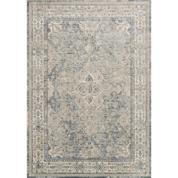 Loloi II Teagan Oriental Sky / Natural Area Rug