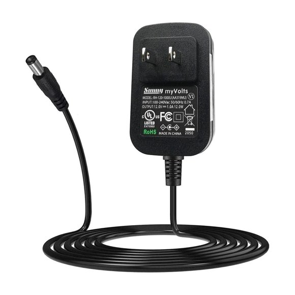 MyVolts 12V Power Supply Adaptor Compatible with Yamaha YPT-230 Keyboard - US Plug